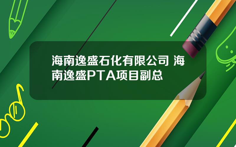 海南逸盛石化有限公司 海南逸盛PTA项目副总